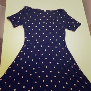 Old Navy black polka dot dress